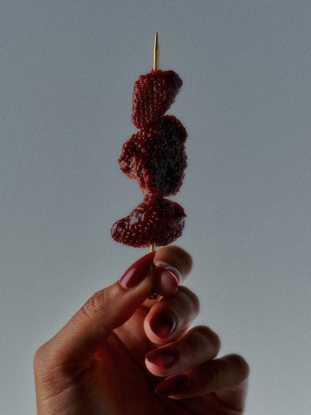 A Stack of Flamingo Estate Spicy Strawberry Fruit Snack
