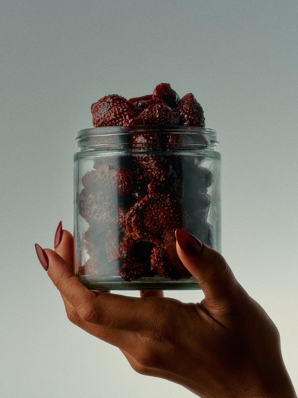 A Jar of Flamingo Estate Spicy Strawberry Fruit Snack