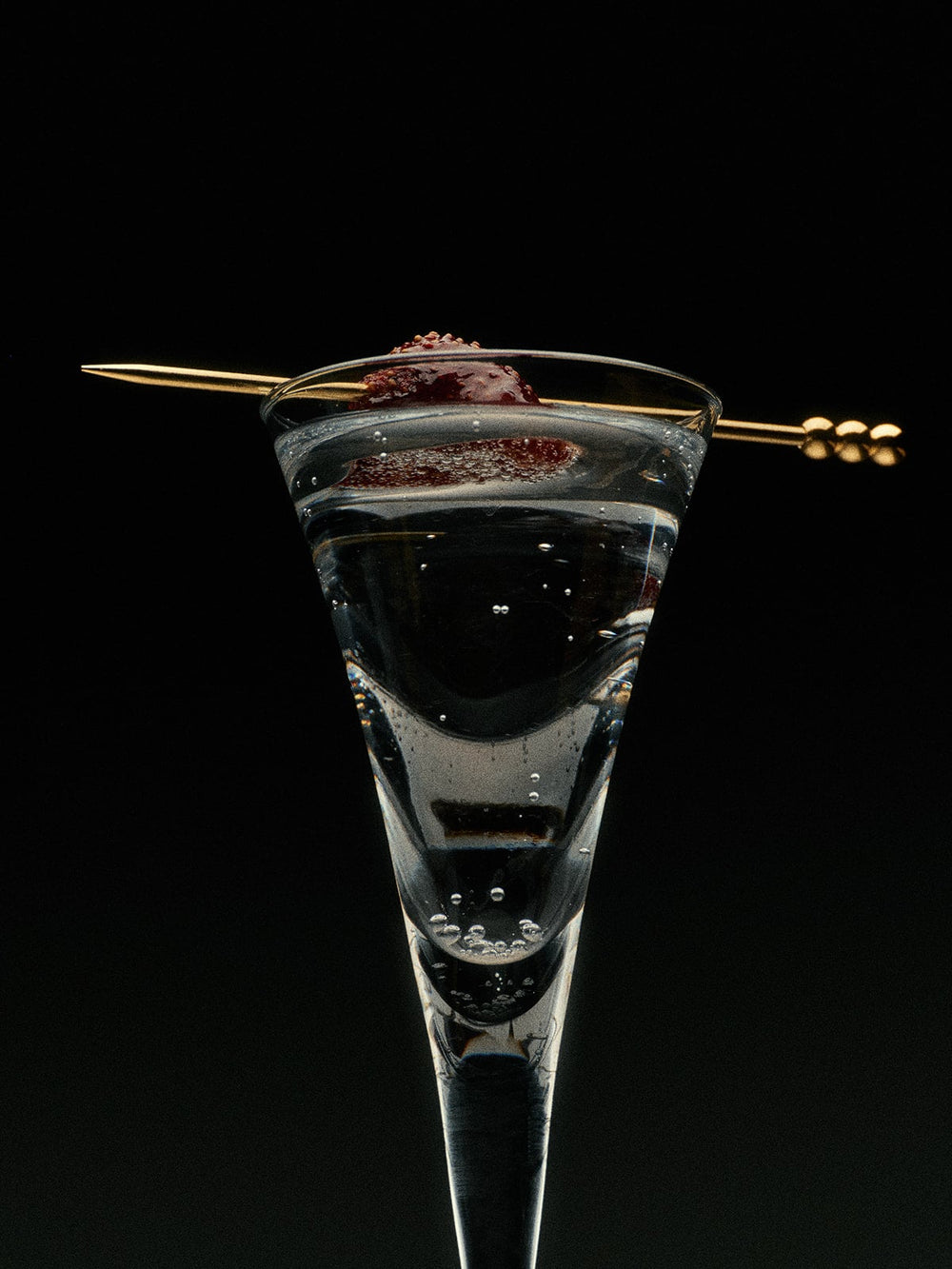 A Glass of Flamingo Estate Spicy Strawberry Fruit Snack in a Drink