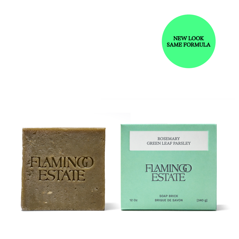 Rosemary Green Leaf Parsley Soap Brick