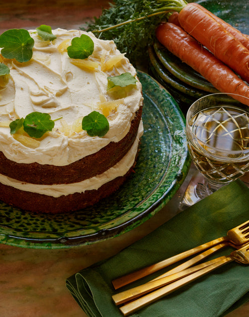 Sprouted Carrot Cake with Salted Cream Cheese Frosting