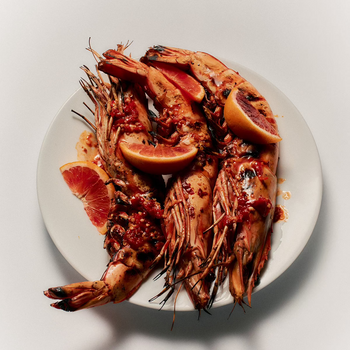 Grilled Shrimp with Blood Orange Kosho