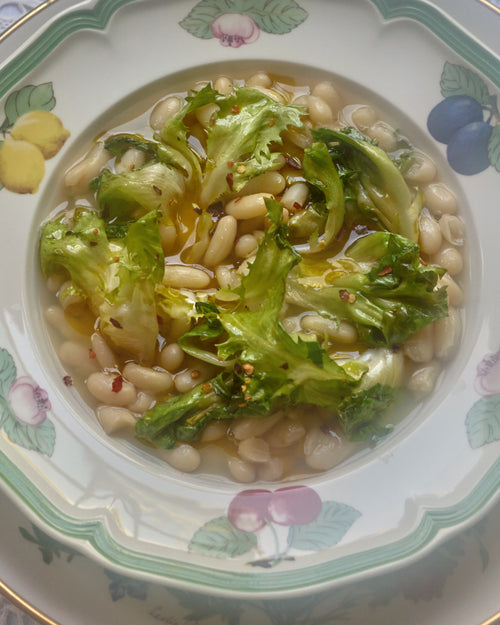 White Cannellini Bean and Escarole Soup