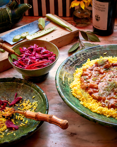 Vegetable Gumbo with Golden Rice