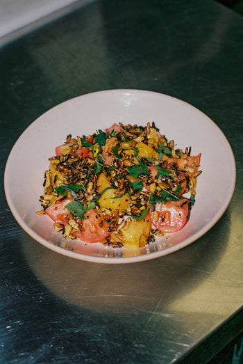 Tofu & Tomatoes for Flamingo Estate