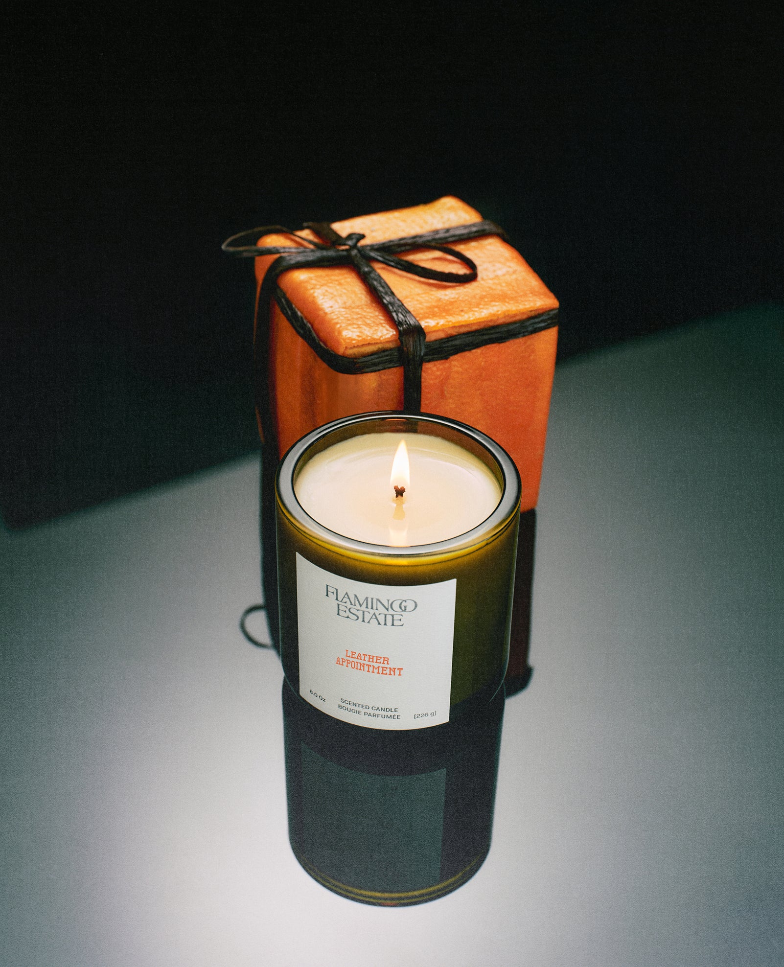 Leather Appointment Candle - Flamingo Estate