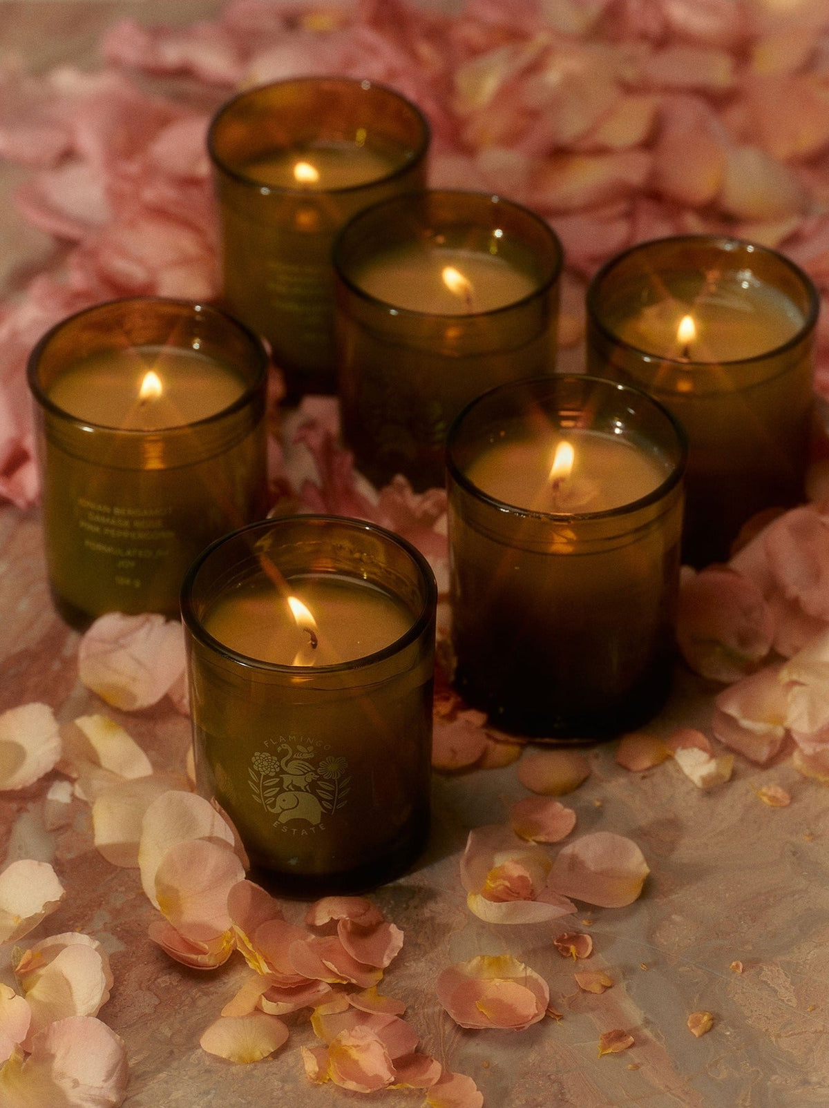 Mini Jasmine Rose Candle - Flamingo Estate