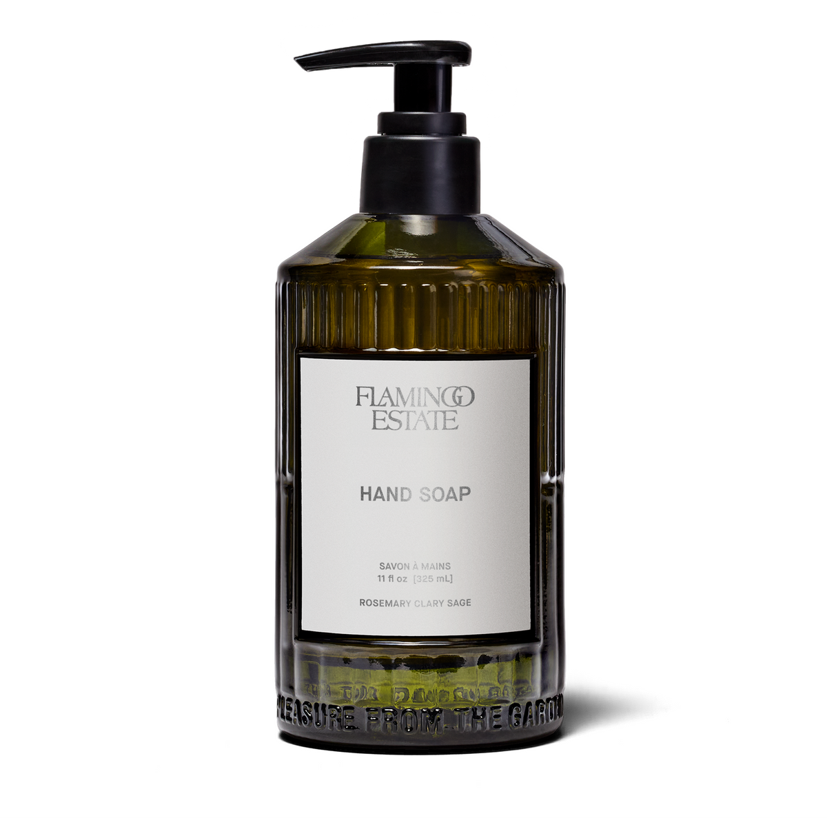 Rosemary Clary Sage Glass Hand Soap - Flamingo Estate