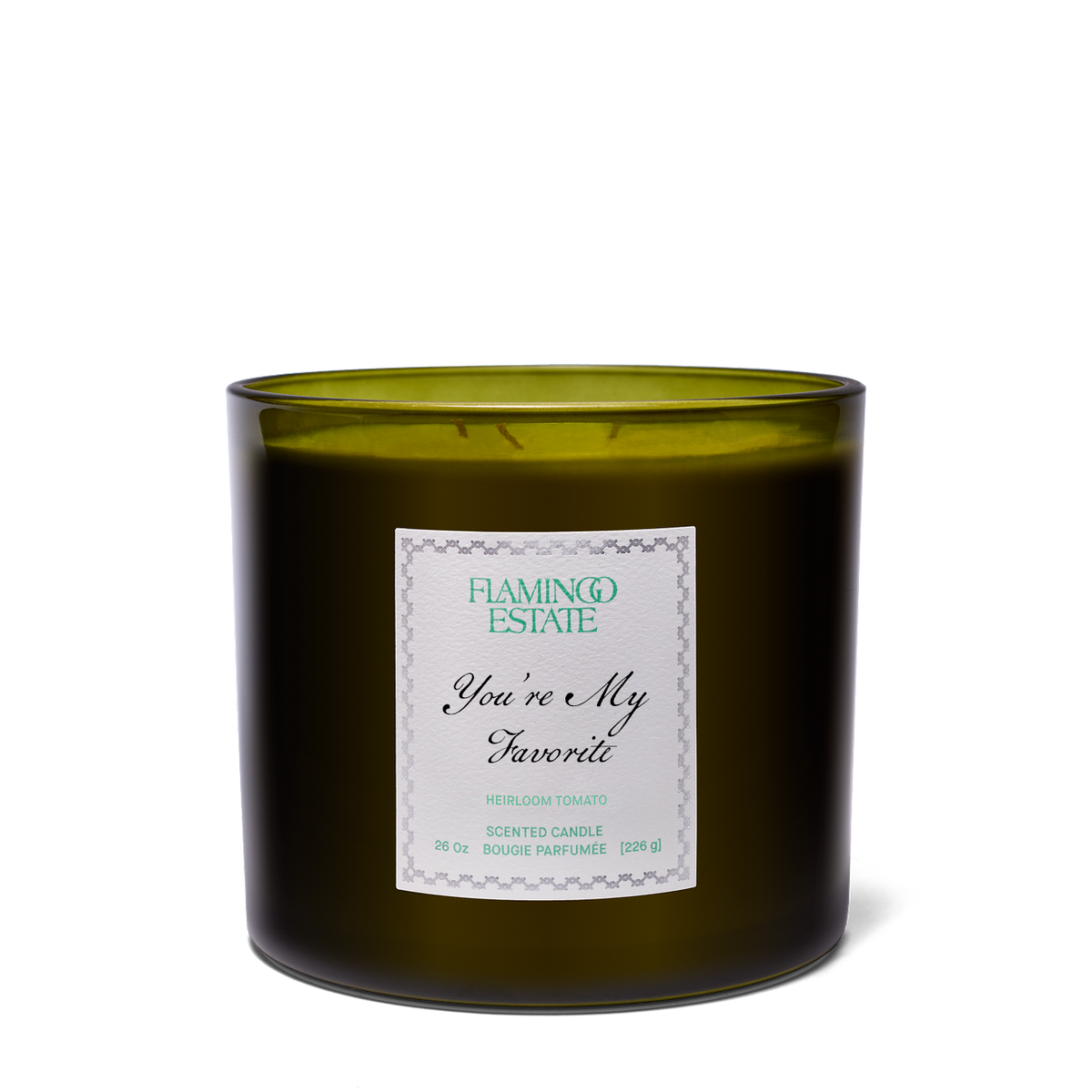 Personalized Heirloom Tomato XL Candle - Flamingo Estate