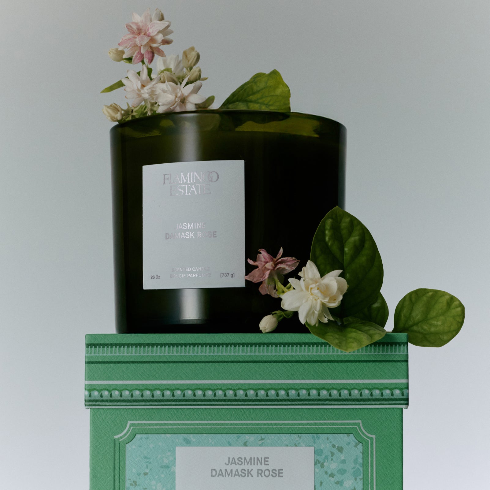 Jasmine Damask Rose XL Candle - Flamingo Estate