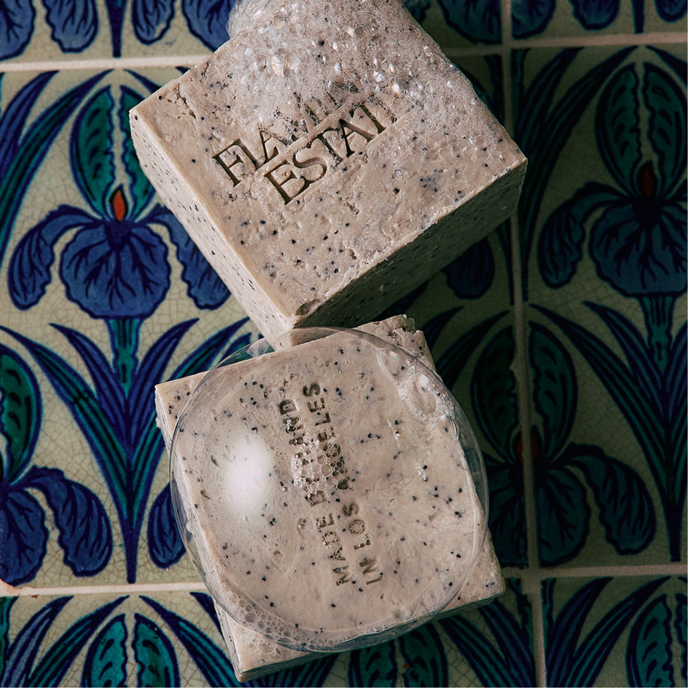 Morning Exfoliating Peppermint Soap Brick