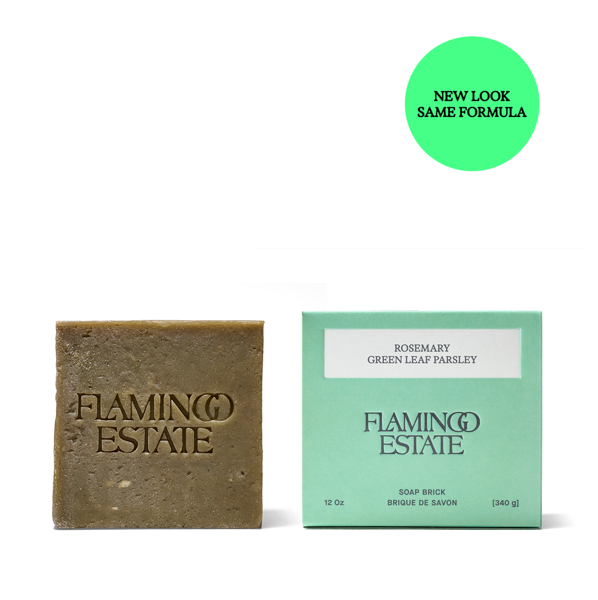 Rosemary Green Leaf Parsley Soap Brick